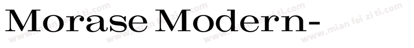 Morase Modern字体转换